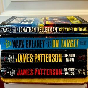 Novels, books bundle Patterson, Greaney and Kellerman